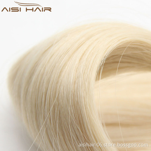 Aisi Hair No Shedding No Tangle Grade 9A Wholesale Price Russian Nano Ring Hair Extension